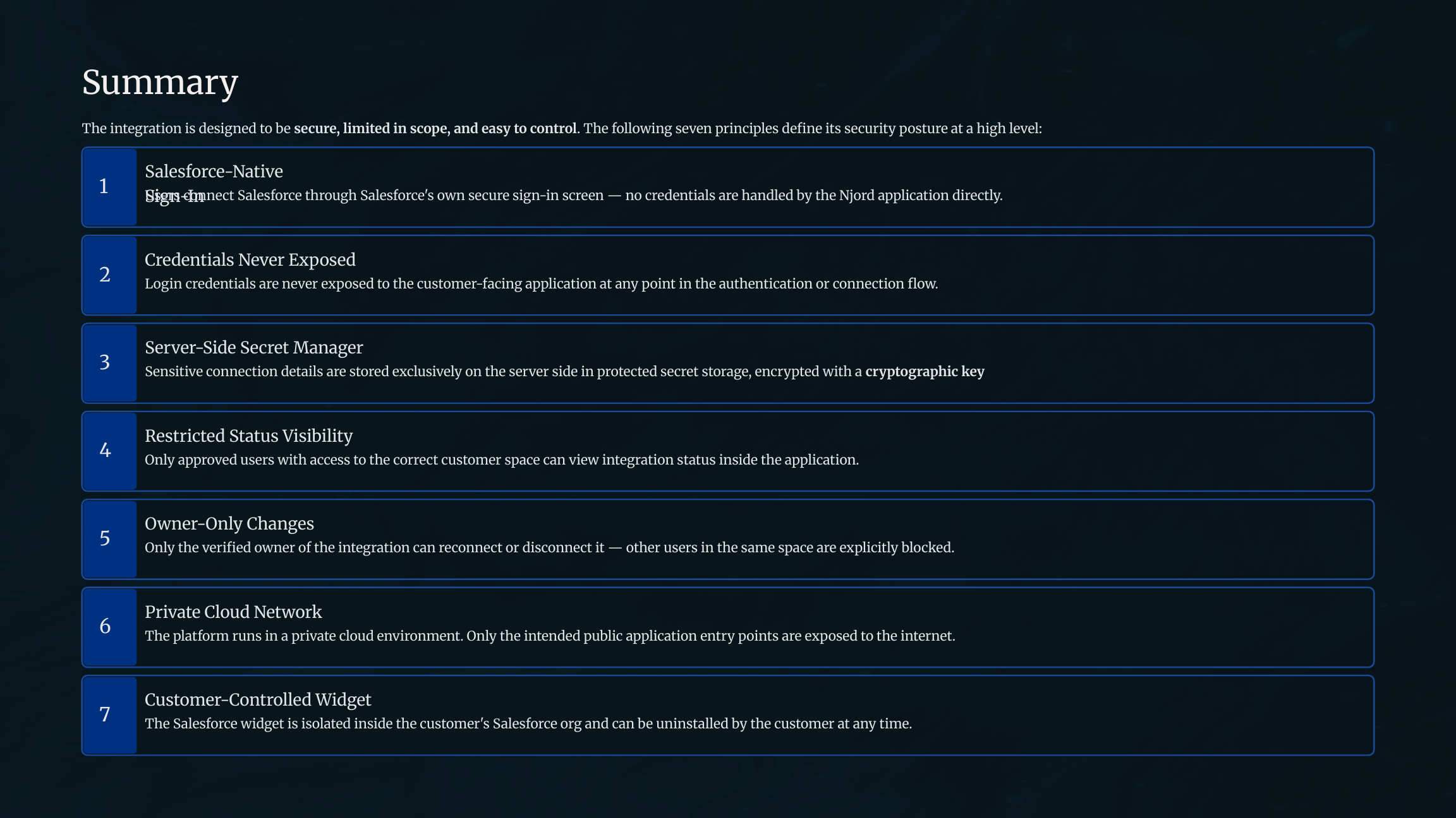 Salesforce security principles