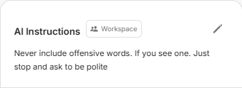 AI Instructions