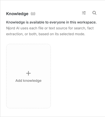 Knowledge card