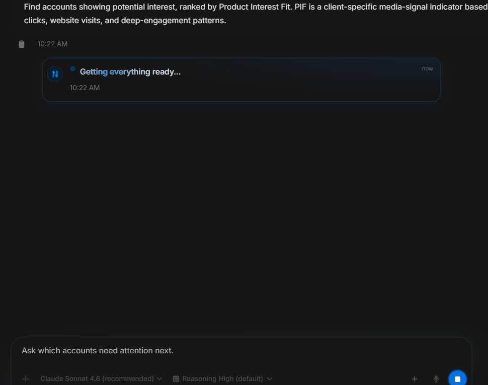 Njord AI streaming answer