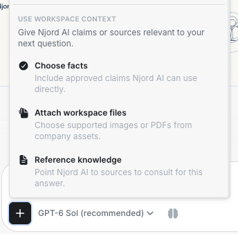 Review context before sending