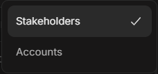 Top Engagements switch view menu