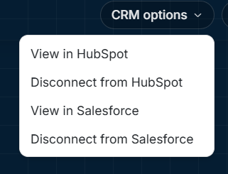 Stakeholder Salesforce options menu